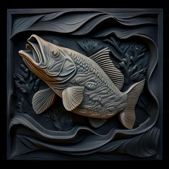 3D модель Нерозлучна риба-курчатка (STL)